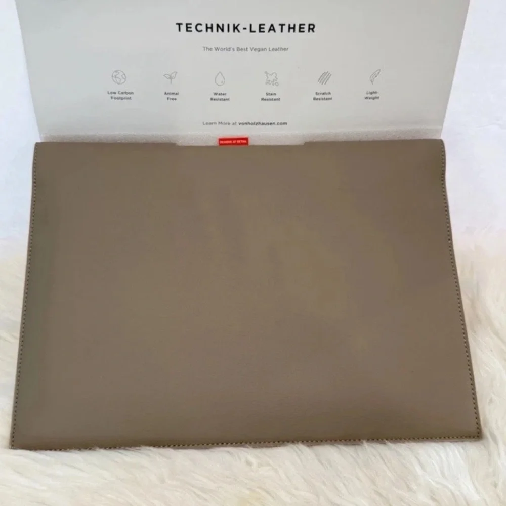 Von Holzhausen The iPad Portfolio Leather Reinvented Case 12.9 Inches Stone NWT